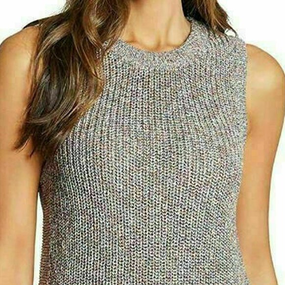 Ella Moss Ladies' Marge Ribbed Knit Sleeveless Sweater Tank XXL Mood Indigo NWT - Picture 2 of 14